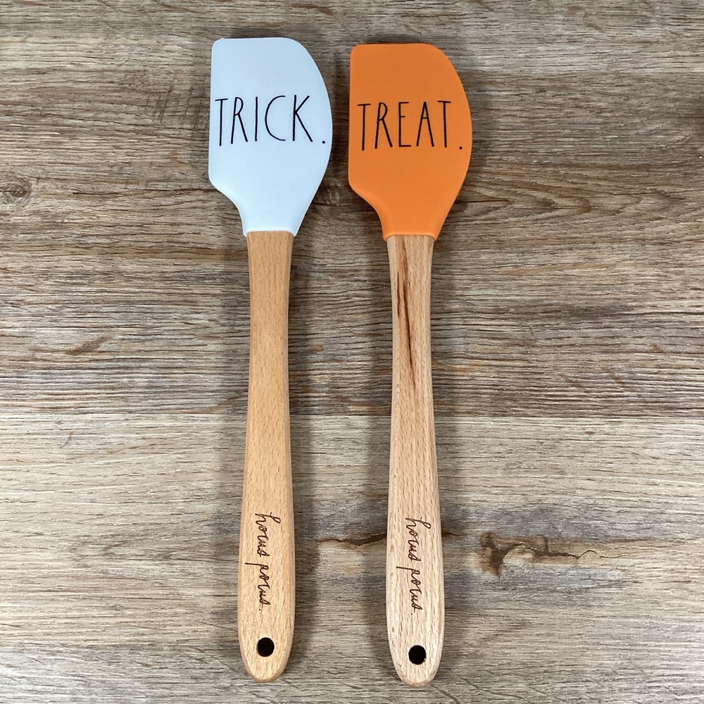 Rae Dunn Halloween 12” Silicone Spatulas Trick And Treat